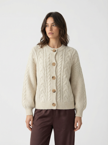Iris Cable Knit Cardigan
