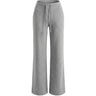 The Rae relaxed pant in light gray — high-waisted wide-leg drawstring pant, product flat-lay