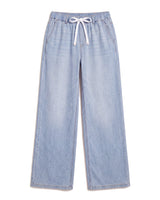 Isla Stretch Denim Jeans in Steel Blue, flat lay