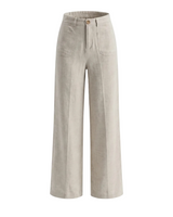 Oat wide-fit linen pants – Moriel Heritage