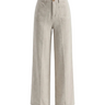 Oat wide-fit linen pants – Moriel Heritage