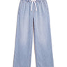 Isla Stretch Denim Jeans in True Blue, flat lay