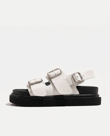 White sandals, view 4 – Moriel Heritage