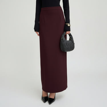 The Aisla Burgundy Skirt