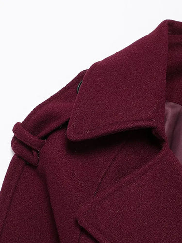 The Burgundy Celine Coat