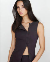 Black Vest Top