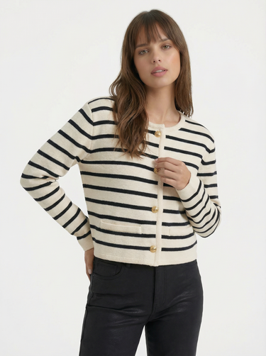 Lilah Cotton Stripe Cardi