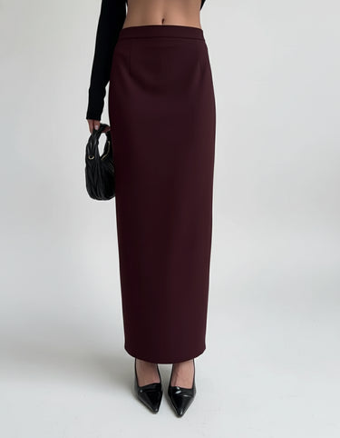 The Aisla Burgundy Skirt