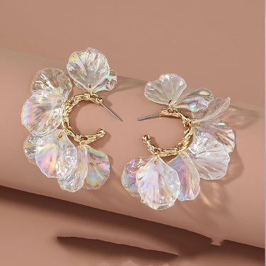 Petal Pearl Floral Earrings