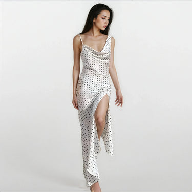 White Polka Dot Dress