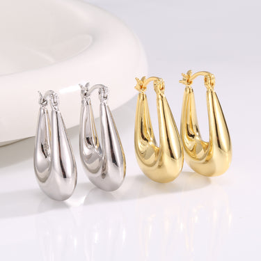 Modern Hoop U-Shape Earrings