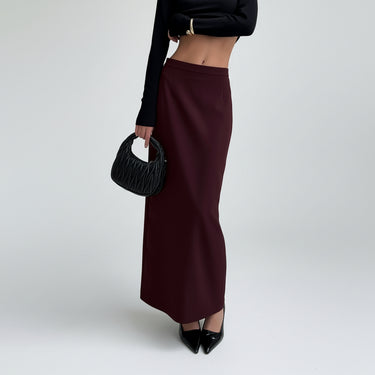 The Aisla Burgundy Skirt