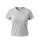 Light Gray cotton crew-neck t-shirt – Moriel Heritage