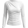 White crew-neck top – Moriel Heritage