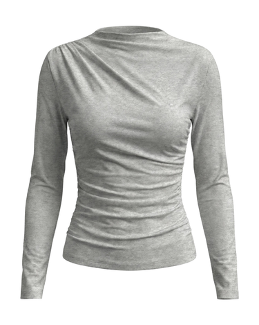 Dark Brown crew-neck top – Moriel Heritage