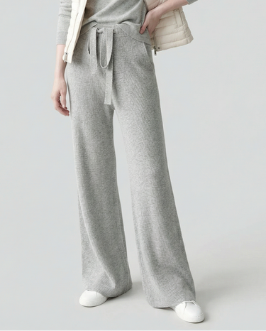 Wide Leg Knit Trousers