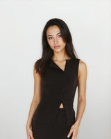 Black Vest Top