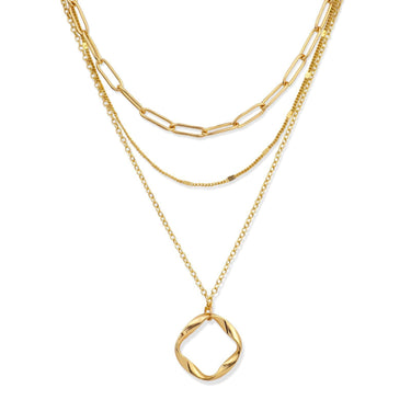 Irregular Ring Loop necklace