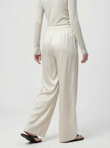 Silk Effect Tie Waist Pants