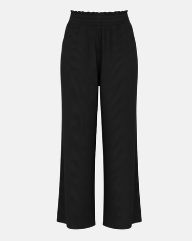 Ribbed High Waist Relaxed Pants
