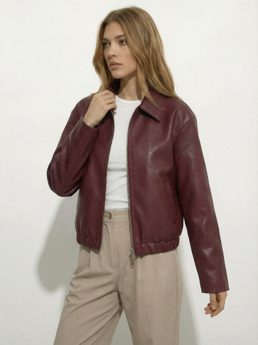 Capri Faux Leather Jacket