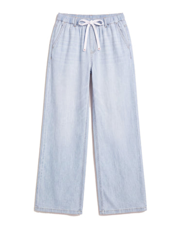 Isla Stretch Denim Jeans in Light Blue, flat lay