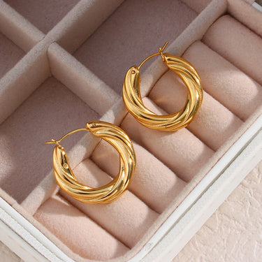 Twisted Hoop Earrings