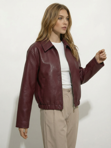 Capri Faux Leather Jacket