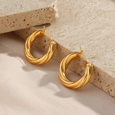 Twisted Hoop Earrings