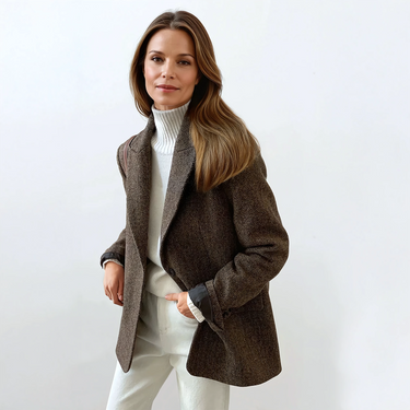 Brown Womens Chic Blazer