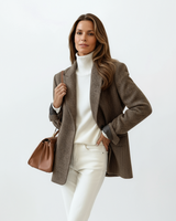 Brown Womens Chic Blazer