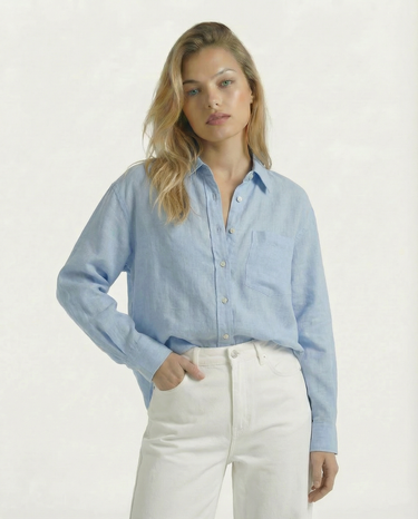 The Salerno 100% Linen Shirt | Moriel Heritage