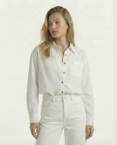 The Salerno 100% Linen Shirt | Moriel Heritage