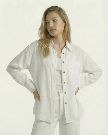 The Salerno 100% Linen Shirt | Moriel Heritage