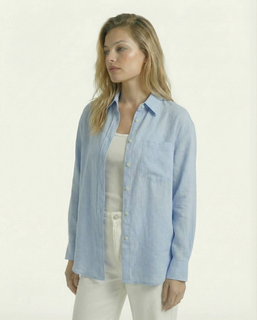 The Salerno 100% Linen Shirt | Moriel Heritage