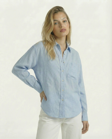 The Salerno 100% Linen Shirt | Moriel Heritage