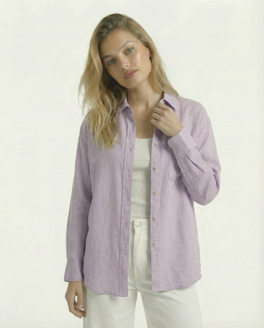 The Salerno 100% Linen Shirt | Moriel Heritage