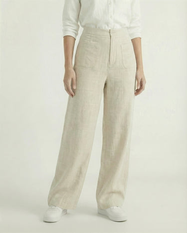 The Dove Straight-Leg Linen Blend Pant