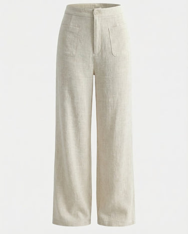The Dove Straight-Leg Linen Blend Pant