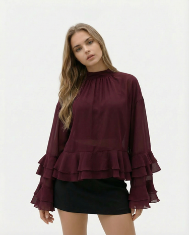 The Eloise Ruffle Blouse