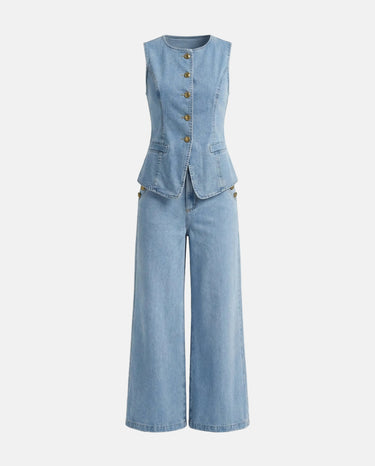 Anisse Blue Denim Set