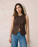 Burgundy polyester vest – Moriel Heritage
