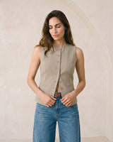 Polyester vest, view 3 – Moriel Heritage