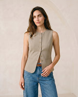 Polyester vest, view 4 – Moriel Heritage