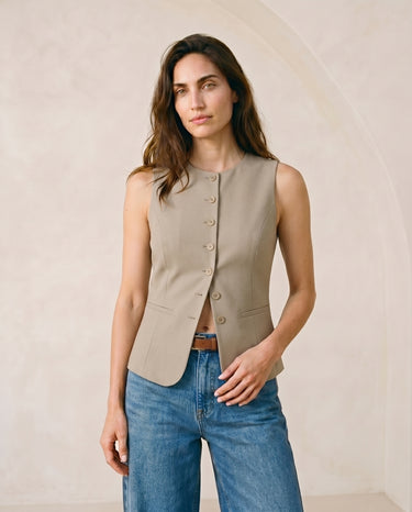 Polyester vest, view 4 – Moriel Heritage