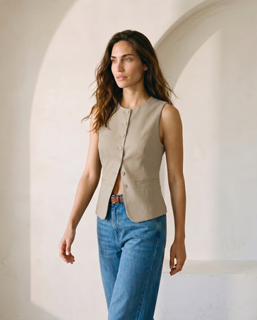 Polyester vest, view 8 – Moriel Heritage