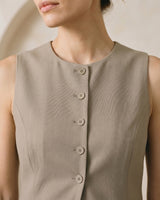 Polyester vest, view 5 – Moriel Heritage