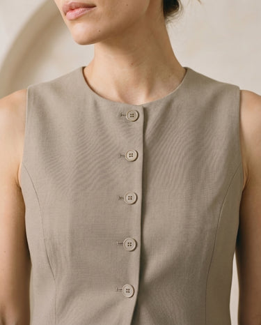 Polyester vest, view 5 – Moriel Heritage
