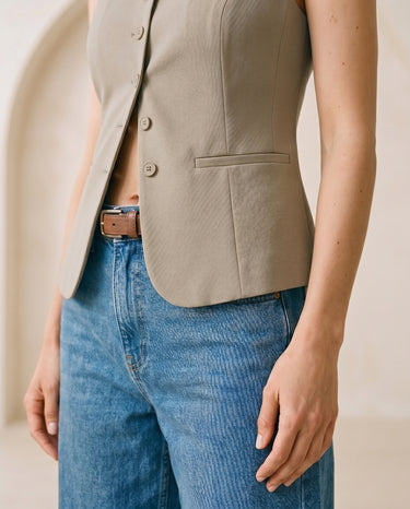 Polyester vest, view 9 – Moriel Heritage