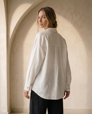 Lilac linen shirt – Moriel Heritage